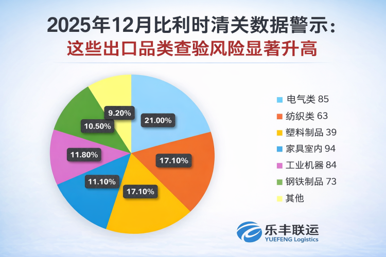 2025年12月比利時清關(guān)數(shù)據(jù)警示:這些出口品類查驗(yàn)風(fēng)險顯著升高-樂豐貨運(yùn)|樂豐國際貨運(yùn)|樂豐電商物流